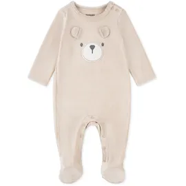 huggies babywear Strampler HUGGIES BABYWEAR "HUGN FOOTED COVERALL", Mädchen, Gr. 3 (6M/68), N-Gr, beige (granola), Cord, Obermaterial: 95% Polyester, 5% Elasthan, lang, Rundhals, abgesteppt, Overalls, Cord in elastischer Qualität