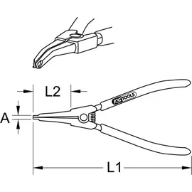 KS Tools Sicherungsringzange 115.0993
