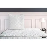 Yatas Bedding Kopfkissen Superwashed Wolle ca. 80x80x15,5 cm Weiß