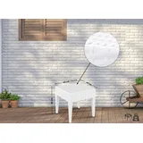 CLP Miami Beistelltisch 45 x 45 cm weiß