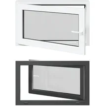 vidaXL Kellerfenster RISOR 100 x 60 cm grau