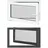 vidaXL Kellerfenster RISOR 100 x 60 cm grau