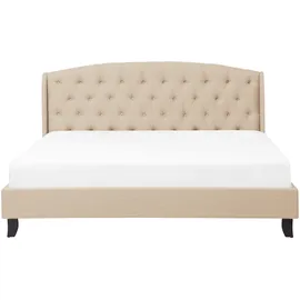 Beliani Polsterbett 140 x 200 cm Beige