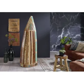 Massivmoebel24 Bücherregal 52 x 48 x 160 cm Mehrfarbig