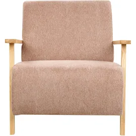 Beliani Sessel LESJA Stoff 78 x 85 x 90 cm Rosa