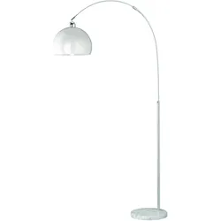 Reality Leuchten Reality|Trio Bogenlampe Stehleuchte Höhe: 150 - 210cm Schirm: 30cm ~ weiß