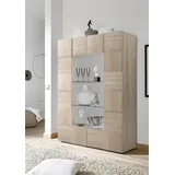 Home Affaire Standvitrine Dama 166 x 121 x 0 cm Braun