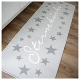 Topanbieter999 TOPANBIETER 999 Küchenläufer Sterneküche hellgrau 180 x 67 cm lichtgrau - Rutschfester und langlebiger Teppich