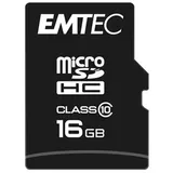 Emtec microSDHC Classic 16 GB Class 10 + SD-Adapter