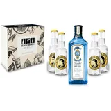 Gin Tonic Giftbox Geschenkset - Bombay Sapphire 0,7l 700ml (40% Vol) + 4x Thoma
