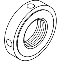 Industrial Quality Supplies DIN 1816 Kreuzlochmutter, w = ungehärtet,