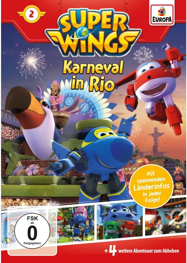 DVD Super Wings 2 - Karneval in Rio | TV-Serie für Kinder | Zeichentrick | 60 Minuten Laufzeit