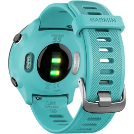 Garmin Forerunner 55 mit Silikon-Wechselarmband türkisblau/schwarz