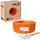 HB-Digital CAT 7a Installationskabel Verlegekabel S/FTP AWG23 LSZH Netzwerkkabel, Netzwerkstecker, (5000 cm), Premium Qualität mit Ø 7,7mm. LSZH Halogenfreies Außenmantel orange