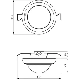 Beg Brück Electronic Präsenzmelder PD4N-KNXs-DX-DE