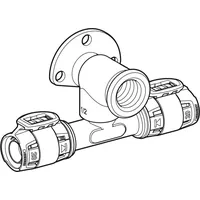 Geberit FlowFit d 20mmxRp 1/2x20mm, 36mm, 90Gr, abges.