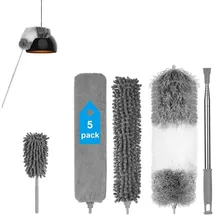 luxuskollektion Staubbesen Mikrofaser biegbar Teleskop Fugenbürsten Set 7 St.