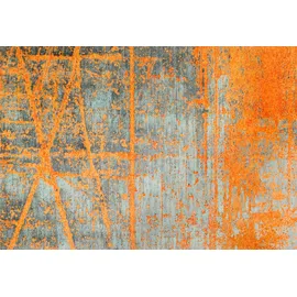 Wash+Dry Rustic 140 x 200 cm grau/orange