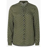 More & More Viskosebluse in little pattern print green