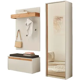 furn.design Center Garderobe Set 170 x 200 x 40 cm weiß