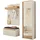 furn.design Center Garderobe Set 170 x 200 x 40 cm weiß