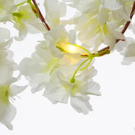 MARELIDA LED Lichterkette Kirschblüten Deko Blumengirlande Timer L: 1,8m