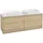 Villeroy & Boch Waschtischunterschrank 4 Auszüge 160 x 60,3 cm Glass White Matt / Oak Veneer