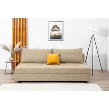 Collection AB Schlafcouch Polyester 2-Sitzer Beige