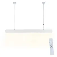 Nettlife LED Pendelleuchte Esstisch Hängelampe Dimmbar mit Fernbedienung, Höhenverstellbar, LED fest integriert, 3000-6500, für Schlafzimmer Wohnzimmer Esszimmer weiß A | 107 cm