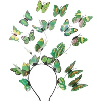 Outanaya 1 Satz Schmetterlings-stirnband Halloween-stirnband Schmetterlings-haarschmuck Schmetterlings-kostüm-stirnbänder Schmetterlings-fascinator-stirnband Zubehör 3d Plastik Charme
