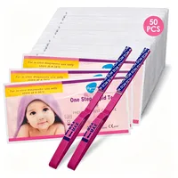 50 Stück Schwangerschafts-Frühtest, Frühschwangerschaftstest, Schwangerschaftstest Frühtest Streifen 10 mIU/ml hohe Sensitivität, Zuverlässig Pregnancy Test, Schnelle Ergebnisse, tief rosa