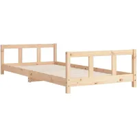 vidaXL Kinderbett 90 x 200 cm Kiefer massiv braun