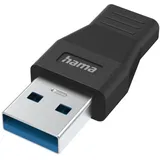 Hama USB-Adapter USB-A-Stecker - USB-C-Buchse, USB 3.2 Gen1)