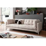 trends by hg Couch Cord 3-Sitzer Beige