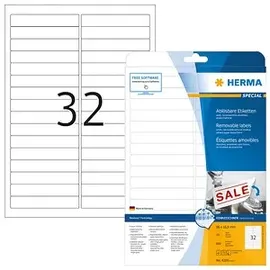 Herma Universaletiketten 4209 Weiß 96,0 x 16,9 mm 25 Blatt