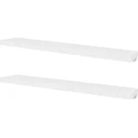 vidaXL Wandregal 4 Stk. 20 x 3,8 x 120 cm Weiß