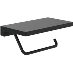 Villeroy & Boch Elements - Striking Toilettenpapierhalter mit Ablage, Marken, matt black