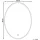 Beliani Badspiegel LED-Beleuchtung Oval Antibeschlagsystem Touch Sensor Modern - Silber