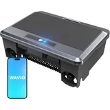WAVIO 2026 Neu F1T Solar Pool Skimmer Roboter, Poolroboter Akku mit App-Steuerung, Duale Ladeoptionen, intelligenter Hindernisvermeidung und 24/7 Kontinuierliche Reinigung, ideal für Aufstellpools