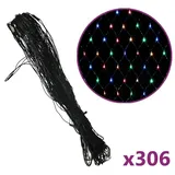 vidaXL Lichterkettennetz LED 3 m Mehrfarbig