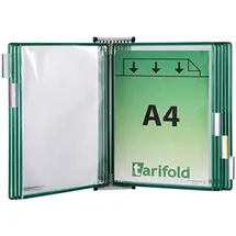 Tarifold Wand-Sichttafelsystem 414105 DIN A4 grün mit 10 St. Sichttafeln, 1 St.