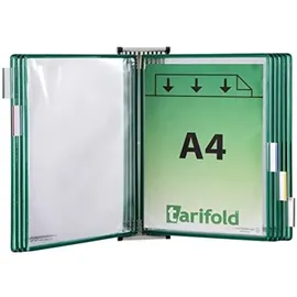 Tarifold Wand-Sichttafelsystem 414105 DIN A4 grün mit 10 St. Sichttafeln, 1 St.
