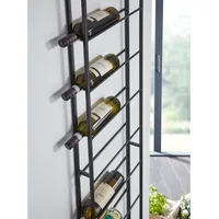 FineBuy FineBuy, Weinregal Weinregal FB41452 Metall Schwarz (8 Fl.)