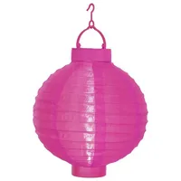 Star Trading Lampion Kunststoff 22 cm 1 Stück Pink/Rosa