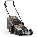 VonHaus Rasenmäher Elektrisch 1600W - Rasenmäher Elektro mit Kabel, Alle Grasarten - 42 l Fangsack, 380 mm Schnittbreite, Klappbarer, Höhenverstellbar, 5 Tiefeneinstellungen, Tragegriff