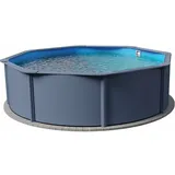 Planet Pool Stahlwandpool Rund Classic 360 x 120 cm anthrazit