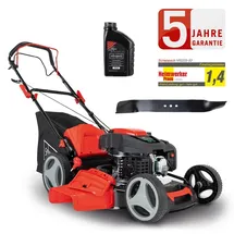 SCHEPPACH Benzin Rasenmäher MS225-53 6PS mit Antrieb Breite 53cm + Öl + 2.Messer