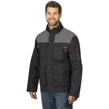 Hero by John Medoox Arbeitsjacke HERO BY JOHN MEDOOX "JUSTIN Utility Jacket Workwear Arbeitsjacke", Herren, Gr. 3XL, grau (anthra, schwarz), angeraute Sweatware, 65% Polyester, 35% Baumwolle, regular fit, Jacken, Arbeitsjacke Funktionsqualitätfür Herren
