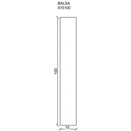 FN Neuhofer Balsa Brett 1000 x 15 x 100 mm