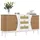 Okwish Sideboard 140,5 x 76 x 40 cm Weiß
